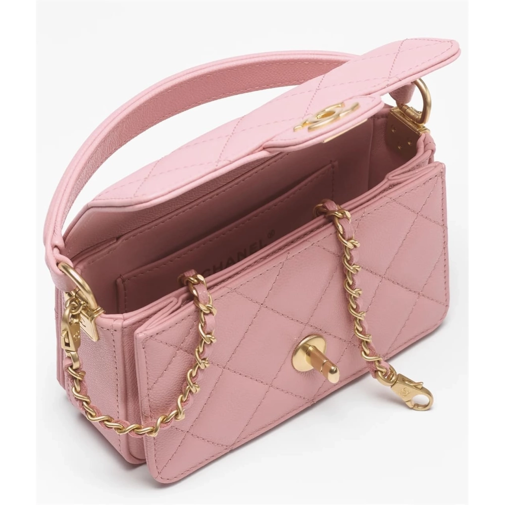Chanel Mini Flap Bag With Top Handle,CHANEL,BAGS