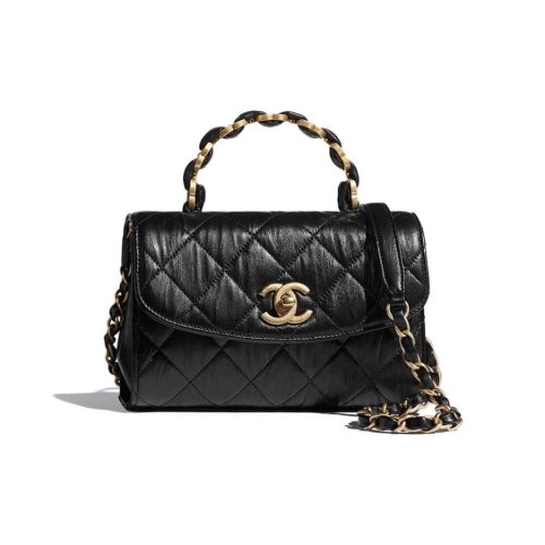 CHANEL Mini Flap Bag With Top Handle AS2477,CHANEL,BAGS