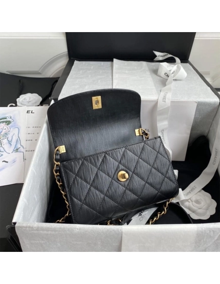 CHANEL Mini Flap Bag With Top Handle AS2477,CHANEL,BAGS