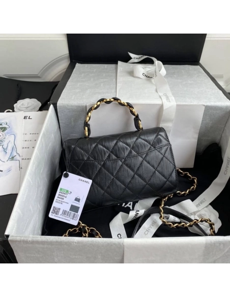 CHANEL Mini Flap Bag With Top Handle AS2477,CHANEL,BAGS