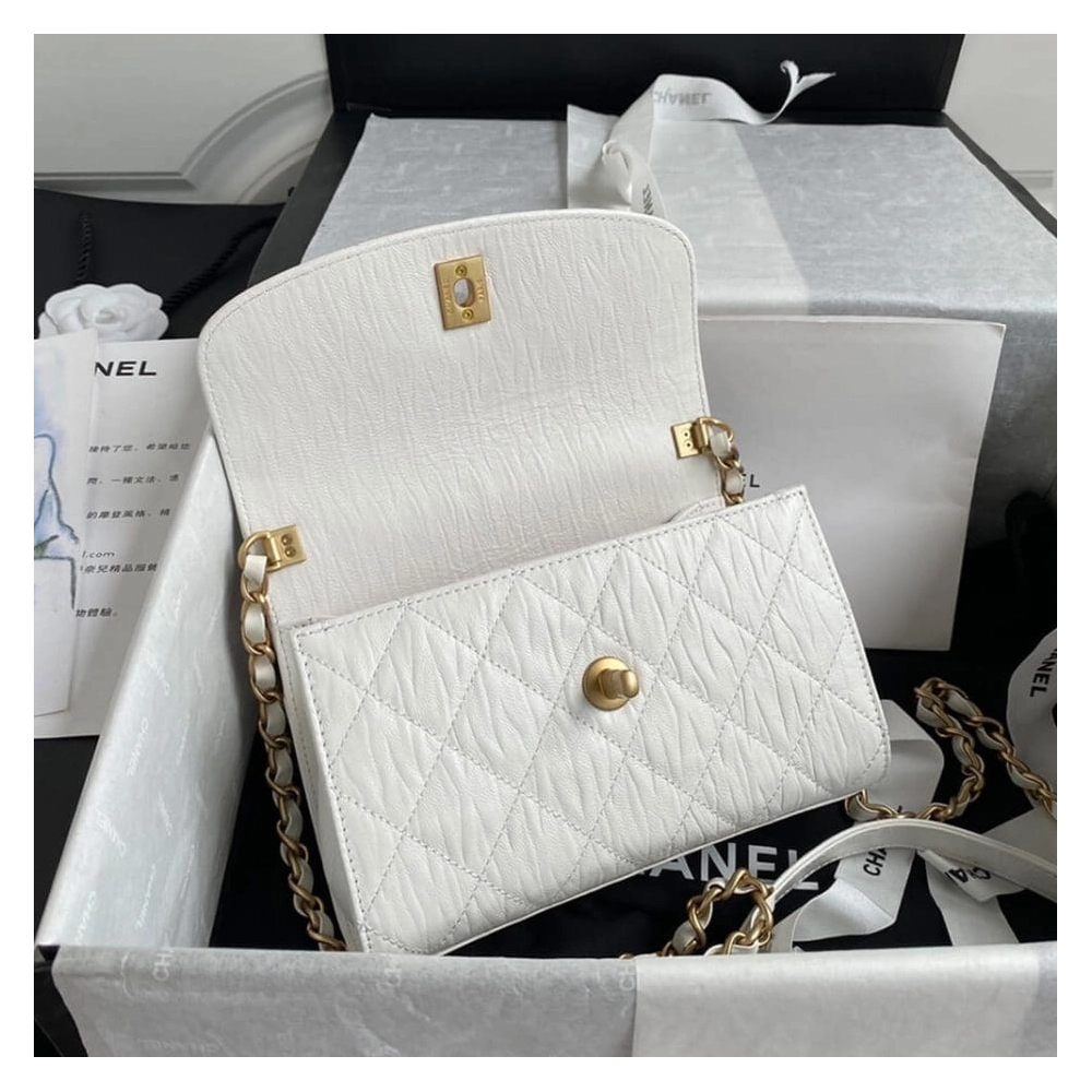 CHANEL Mini Flap Bag With Top Handle AS2477,CHANEL,BAGS