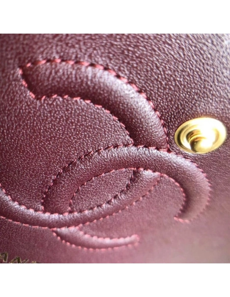 CHANEL SMALL CLASSIC HANDBAG LAMBSKIN GOLD METAL,CHANEL,BAGS