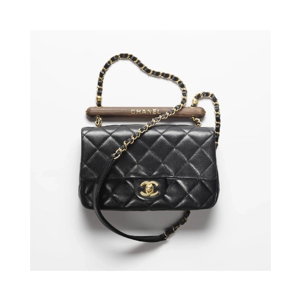 CHANEL SMALL FLAP BAG WITH TOP HANDLE,CHANEL,BAGS