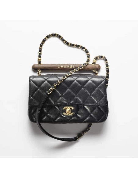 CHANEL SMALL FLAP BAG WITH TOP HANDLE,CHANEL,BAGS