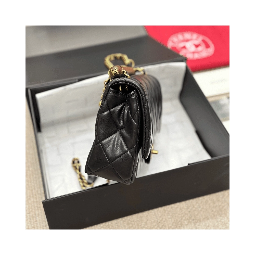 CHANEL SMALL FLAP BAG WITH TOP HANDLE,CHANEL,BAGS