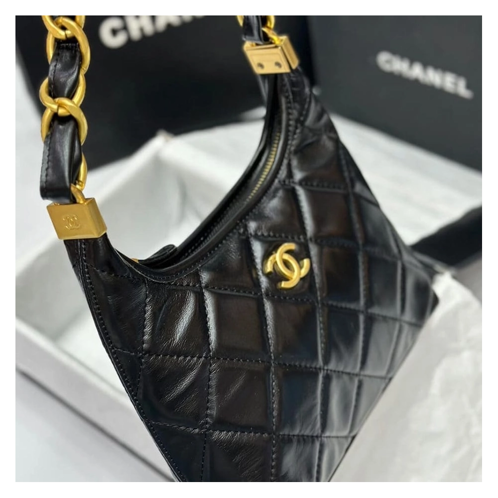 CHANEL SMALL HOBO BAG,CHANEL,BAGS