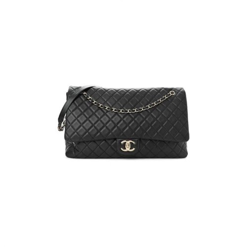 Chanel Travel Flap Bag Black,CHANEL,BAGS
