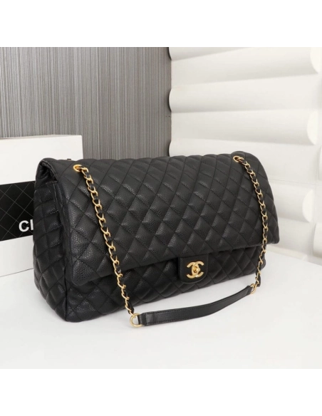 Chanel Travel Flap Bag Black,CHANEL,BAGS