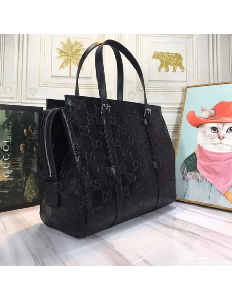 GG Embossed Tote Bag,GUCCI,BAGS