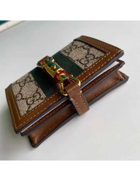 GG Jackie 1961 Card Case Wallet,GUCCI,BAGS