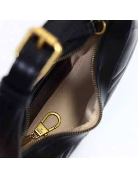 GG Marmont Half Moon Shaped Mini Bag,GUCCI,BAGS