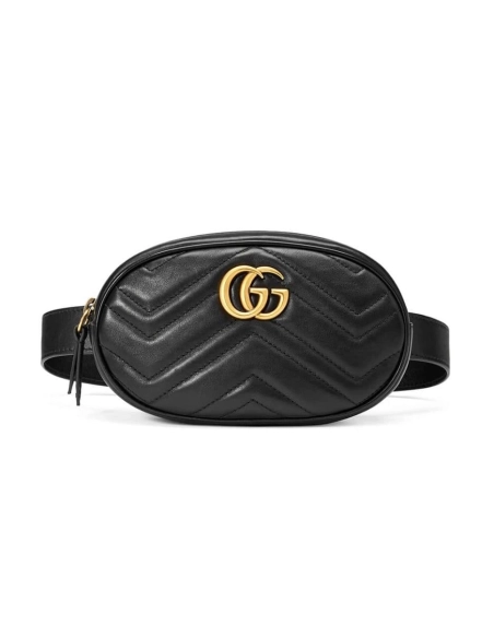 GG Marmont Quilted Leather Belt Bag,GUCCI,BAGS