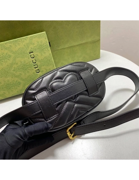 GG Marmont Quilted Leather Belt Bag,GUCCI,BAGS