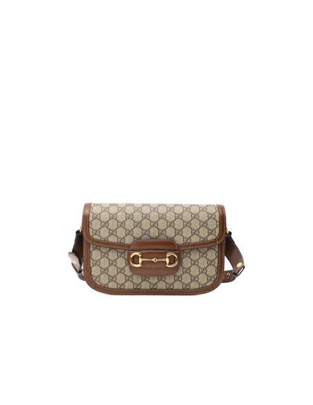 Gucci WomenS Horsebit 1955 Shoulder Bag (Beige Ebony),GUCCI,BAGS