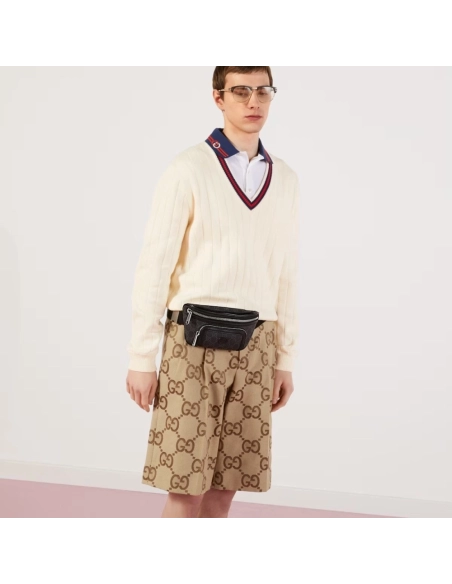 GUCCI BELT BAG WITH INTERLOCKING G,GUCCI,BAGS