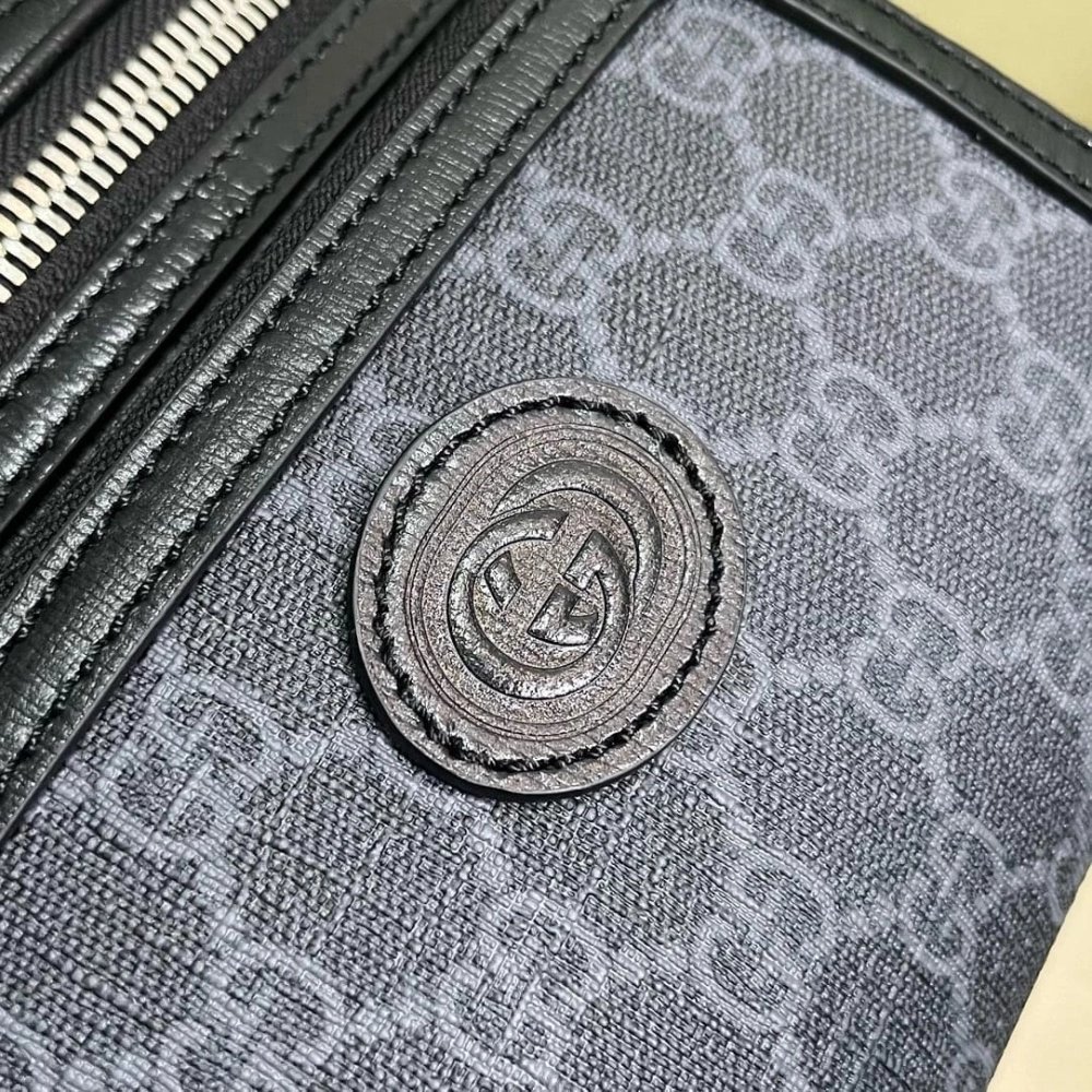 GUCCI BELT BAG WITH INTERLOCKING G,GUCCI,BAGS