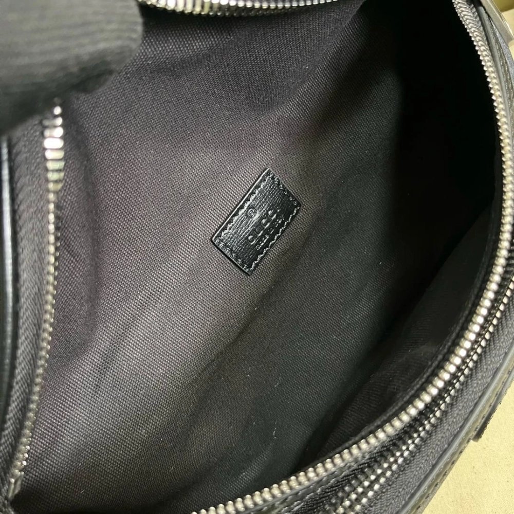 GUCCI BELT BAG WITH INTERLOCKING G,GUCCI,BAGS