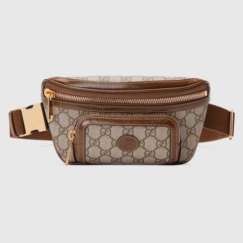 GUCCI BELT BAG WITH INTERLOCKING G,GUCCI,BAGS