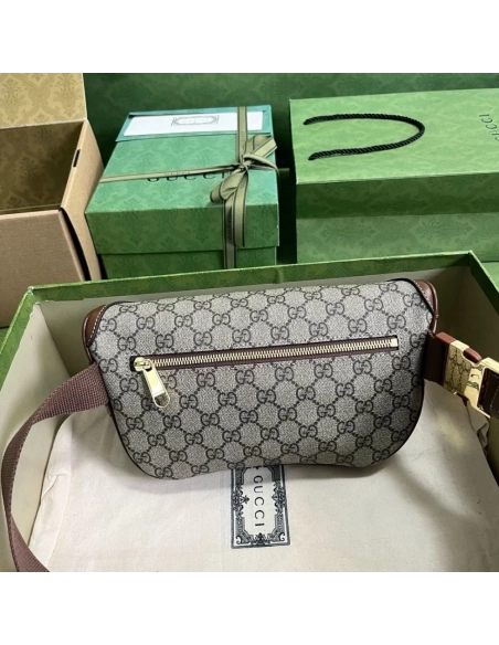 GUCCI BELT BAG WITH INTERLOCKING G,GUCCI,BAGS