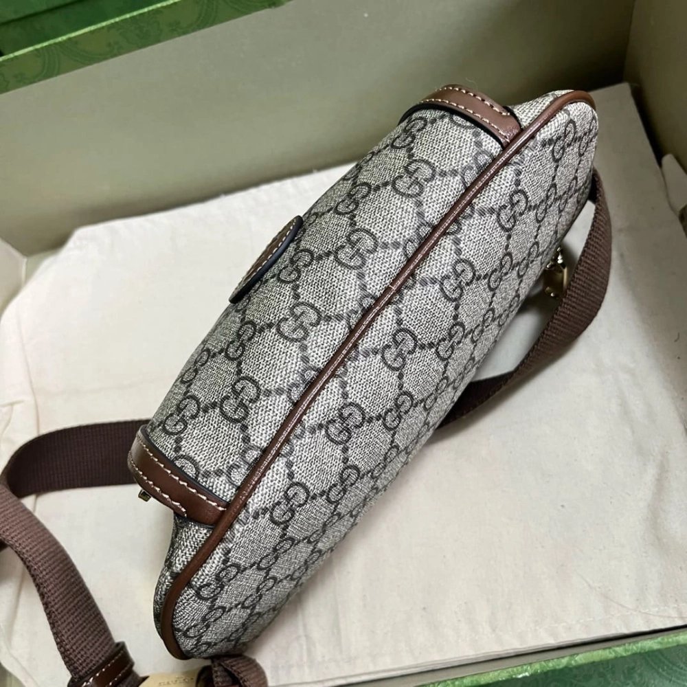 GUCCI BELT BAG WITH INTERLOCKING G,GUCCI,BAGS
