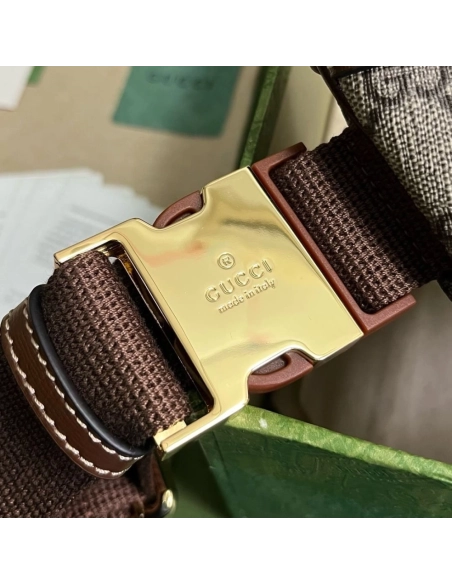 GUCCI BELT BAG WITH INTERLOCKING G,GUCCI,BAGS