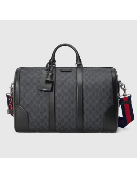 GUCCI BLACK CARRY ON DUFFLE,GUCCI,BAGS