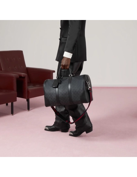 GUCCI BLACK CARRY ON DUFFLE,GUCCI,BAGS