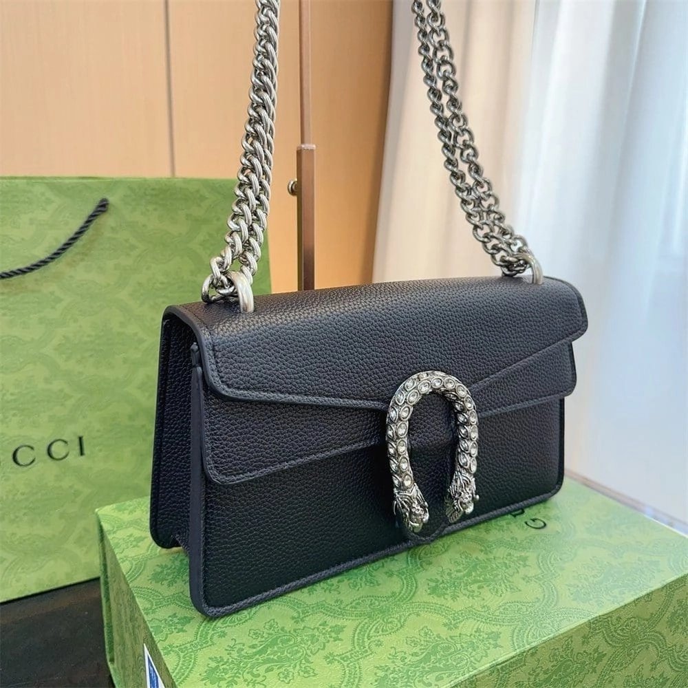 Gucci Black Dionysus Small Bag,GUCCI,BAGS