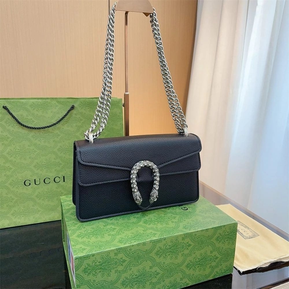 Gucci Black Dionysus Small Bag,GUCCI,BAGS