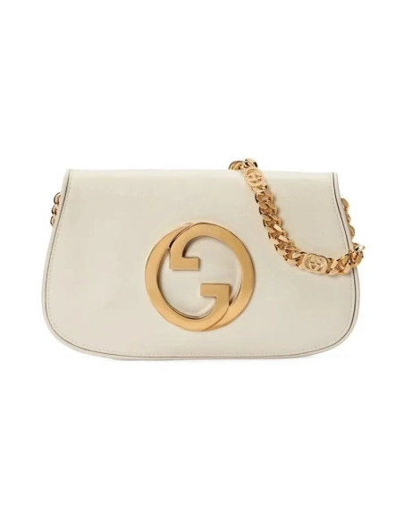 GUCCI BLONDIE SHOULDER BAG WHITE,GUCCI,BAGS