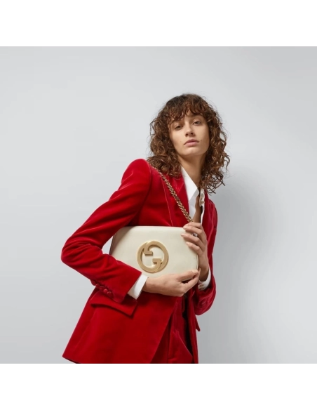 GUCCI BLONDIE SHOULDER BAG WHITE,GUCCI,BAGS