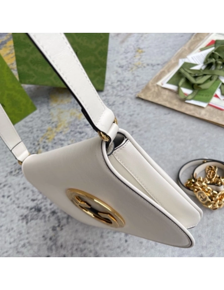 GUCCI BLONDIE SHOULDER BAG WHITE,GUCCI,BAGS