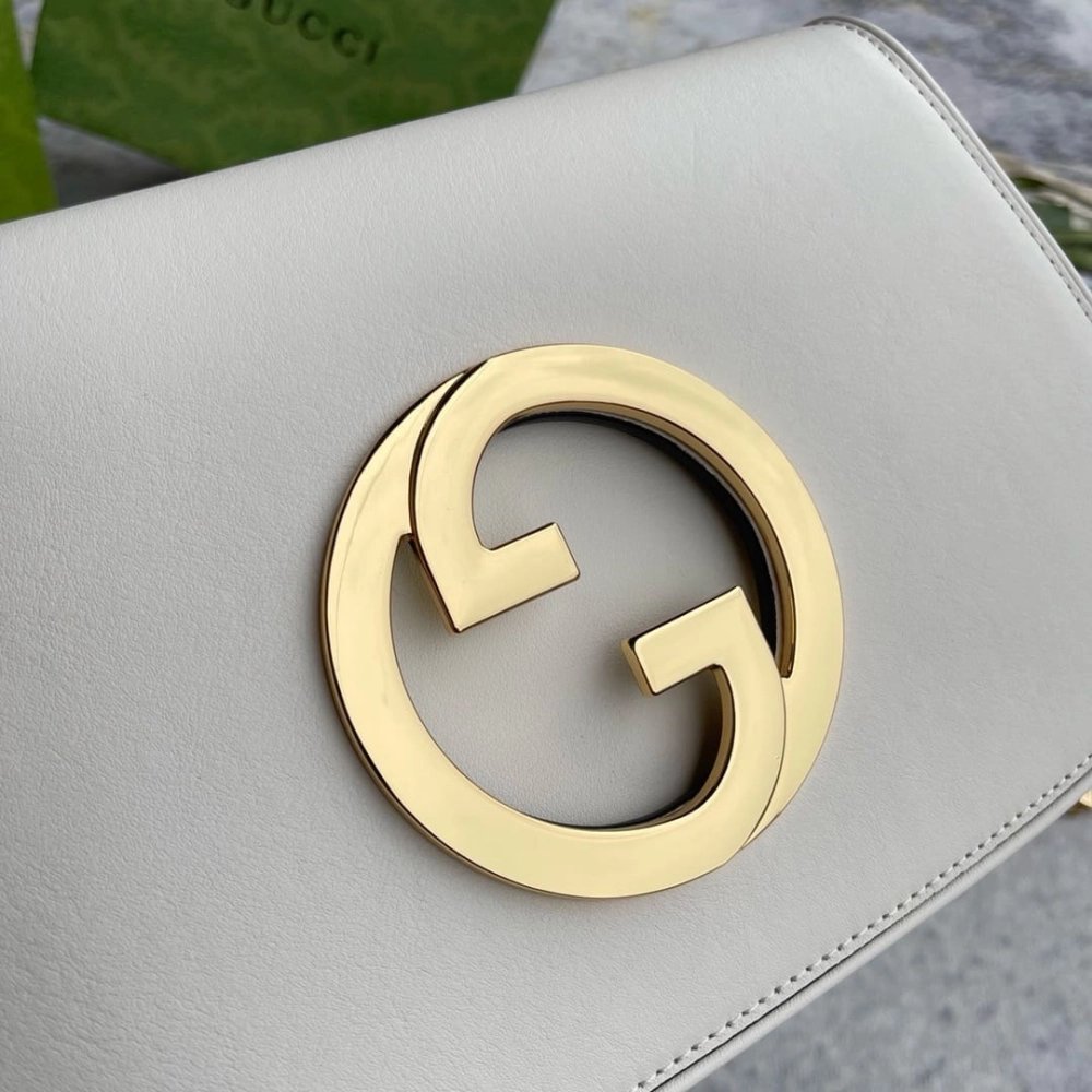 GUCCI BLONDIE SHOULDER BAG WHITE,GUCCI,BAGS