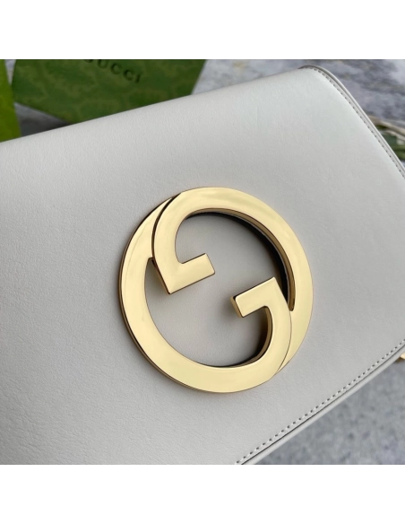 GUCCI BLONDIE SHOULDER BAG WHITE,GUCCI,BAGS