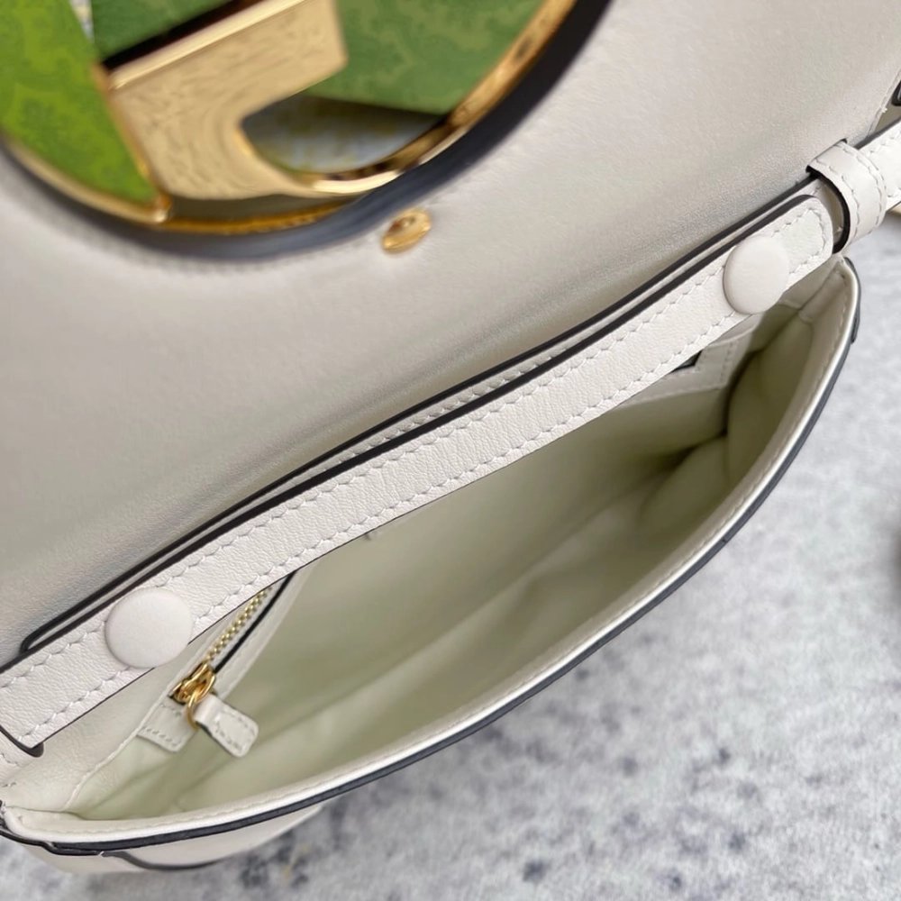GUCCI BLONDIE SHOULDER BAG WHITE,GUCCI,BAGS