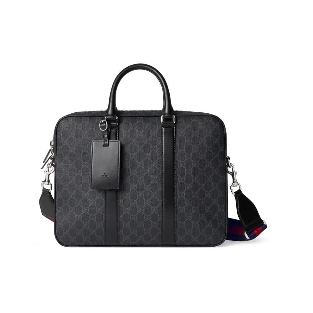GUCCI BRIEFCASE WITH SHOULDER STRAP,GUCCI,BAGS