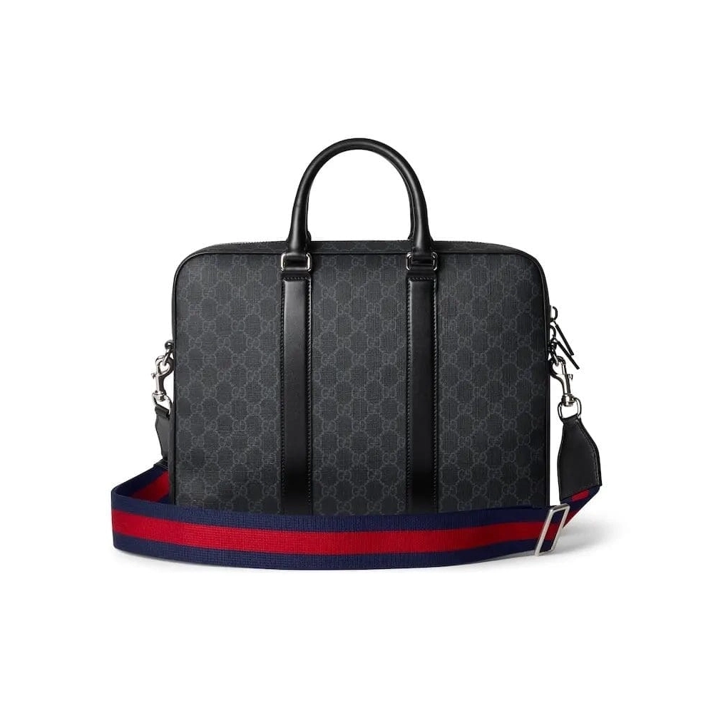 GUCCI BRIEFCASE WITH SHOULDER STRAP,GUCCI,BAGS