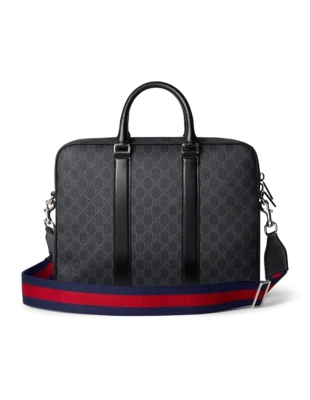 GUCCI BRIEFCASE WITH SHOULDER STRAP,GUCCI,BAGS