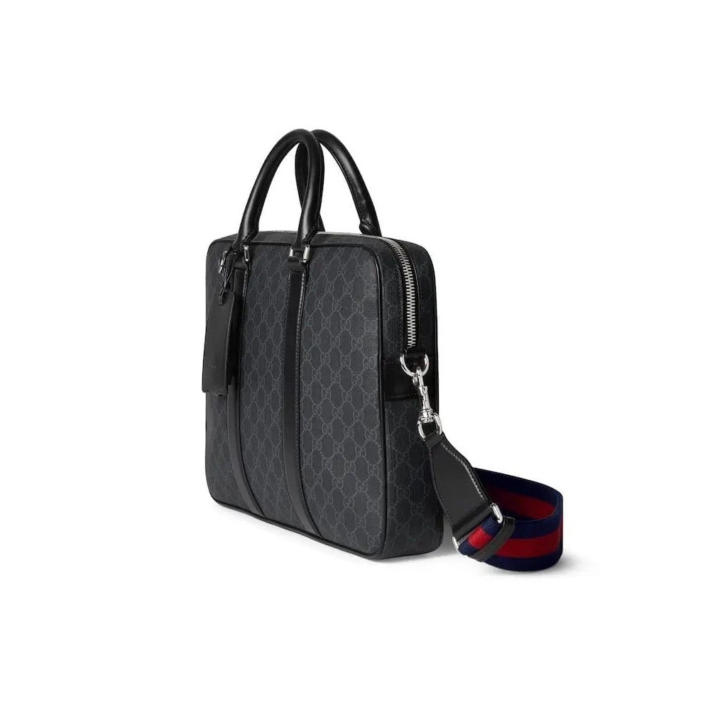 GUCCI BRIEFCASE WITH SHOULDER STRAP,GUCCI,BAGS