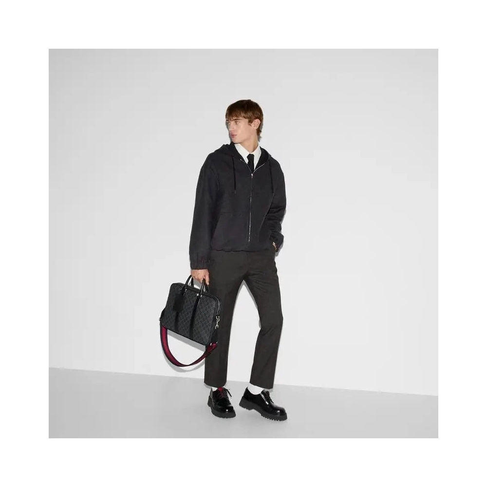 GUCCI BRIEFCASE WITH SHOULDER STRAP,GUCCI,BAGS