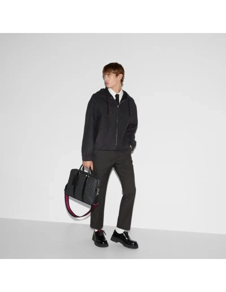 GUCCI BRIEFCASE WITH SHOULDER STRAP,GUCCI,BAGS