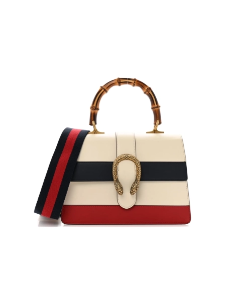 Gucci Calfskin Bamboo Web Dionysus Top Handle Bag,GUCCI,BAGS