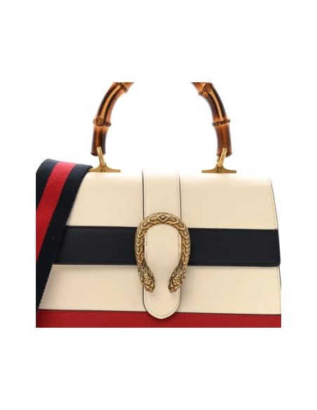 Gucci Calfskin Bamboo Web Dionysus Top Handle Bag,GUCCI,BAGS