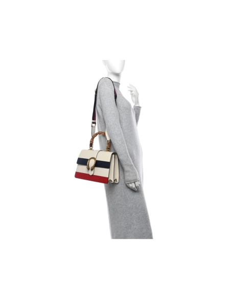 Gucci Calfskin Bamboo Web Dionysus Top Handle Bag,GUCCI,BAGS