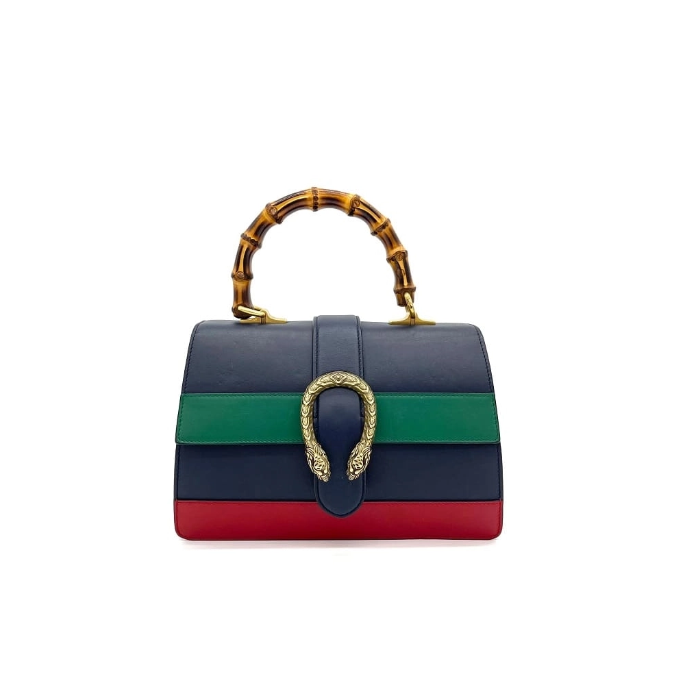Gucci Calfskin Bamboo Web Dionysus Top Handle Bag,GUCCI,BAGS