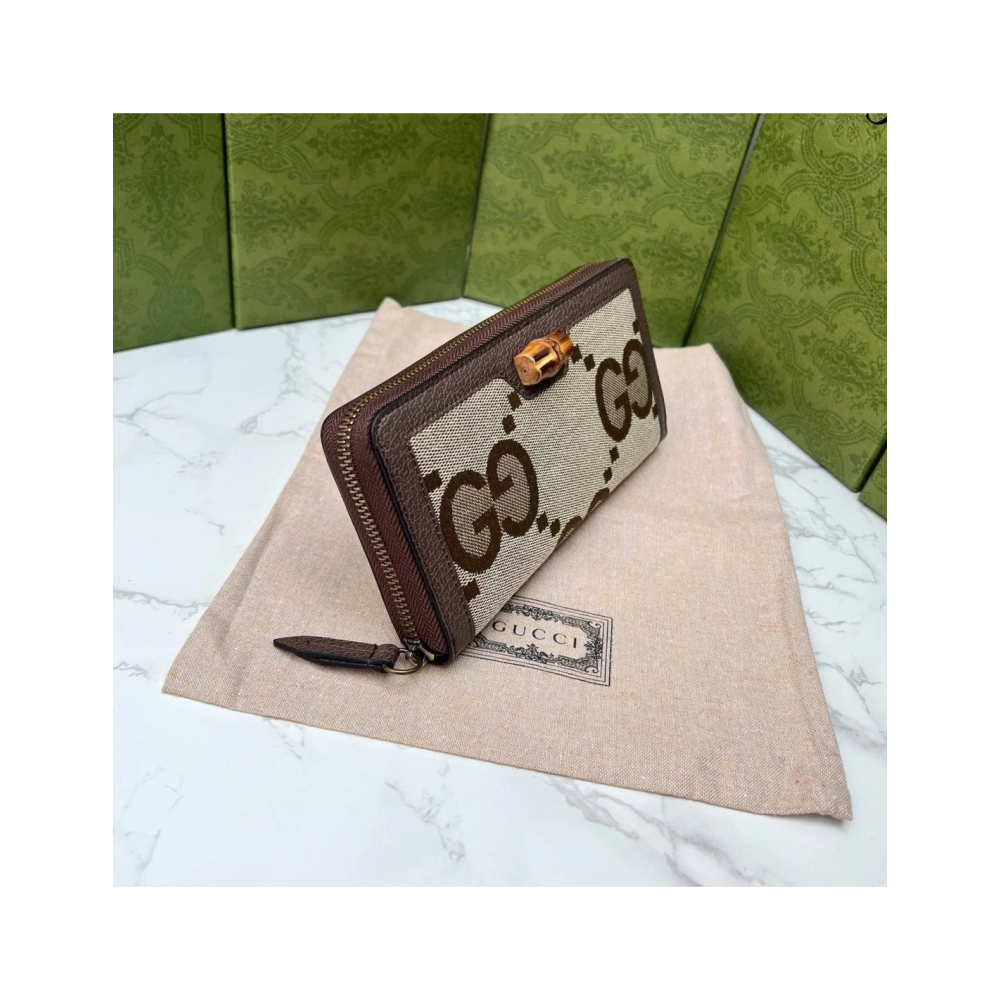 GUCCI DIANA JUMBO GG WALLET,GUCCI,BAGS