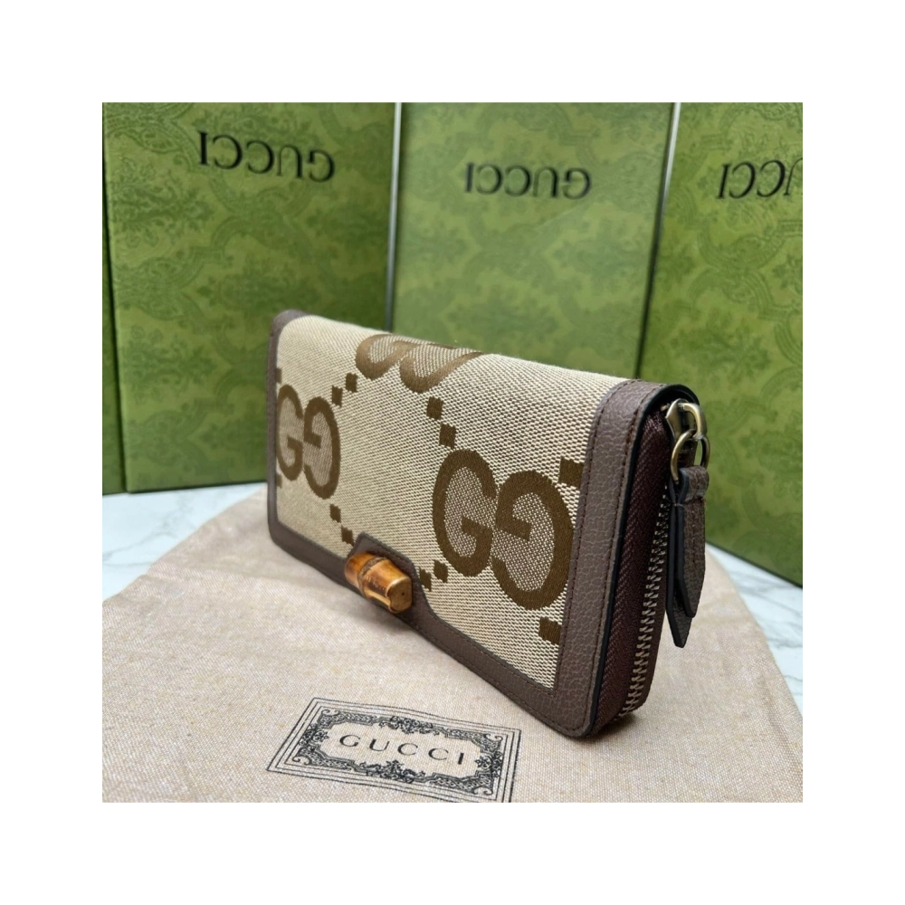 GUCCI DIANA JUMBO GG WALLET,GUCCI,BAGS