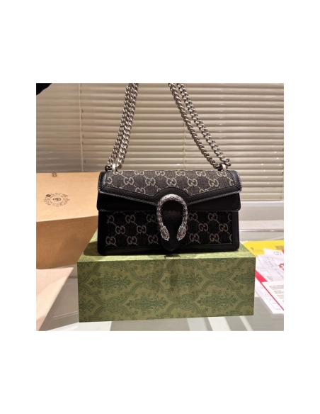 Gucci Dionysus Bag GG Denim Small,GUCCI,BAGS
