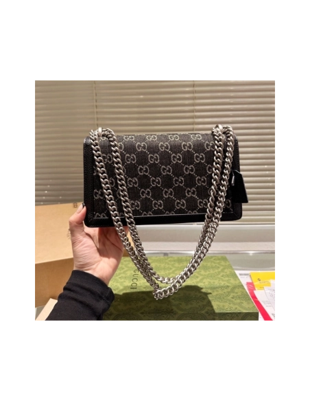 Gucci Dionysus Bag GG Denim Small,GUCCI,BAGS