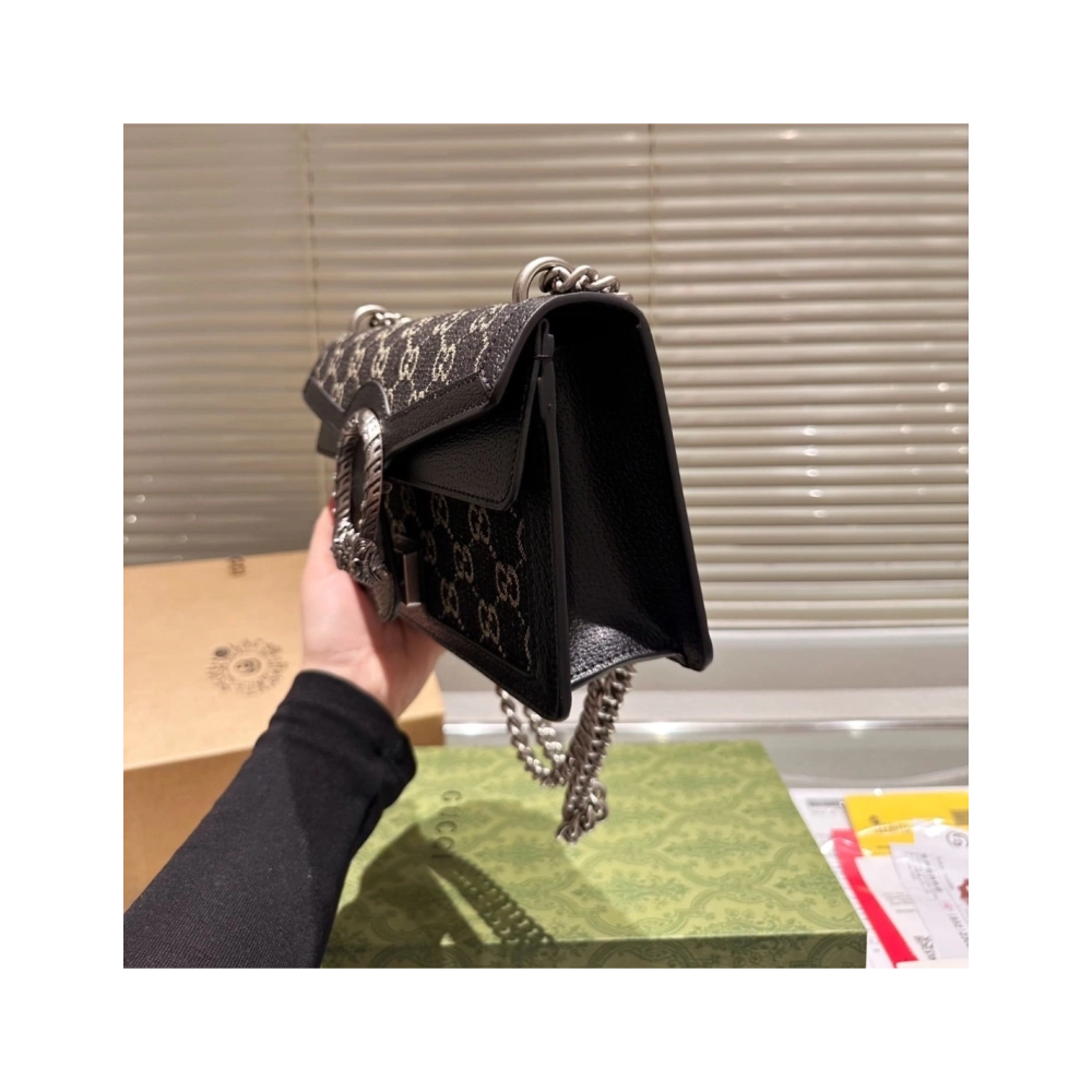 Gucci Dionysus Bag GG Denim Small,GUCCI,BAGS